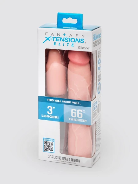 Fantasy X-Tensions 3 Extra Inch Silicone Penis Extender