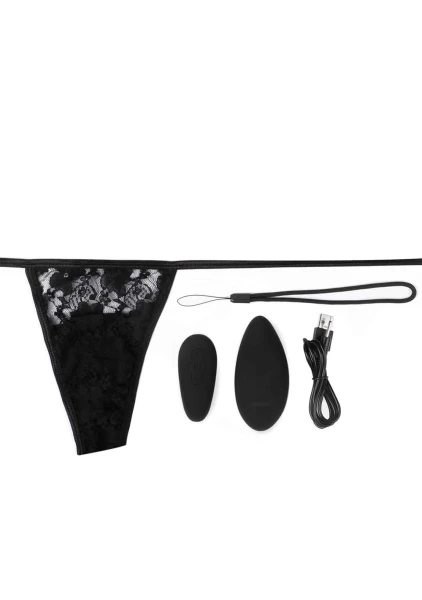 Premium Ergonomic Remote Panty Set - Black - Each