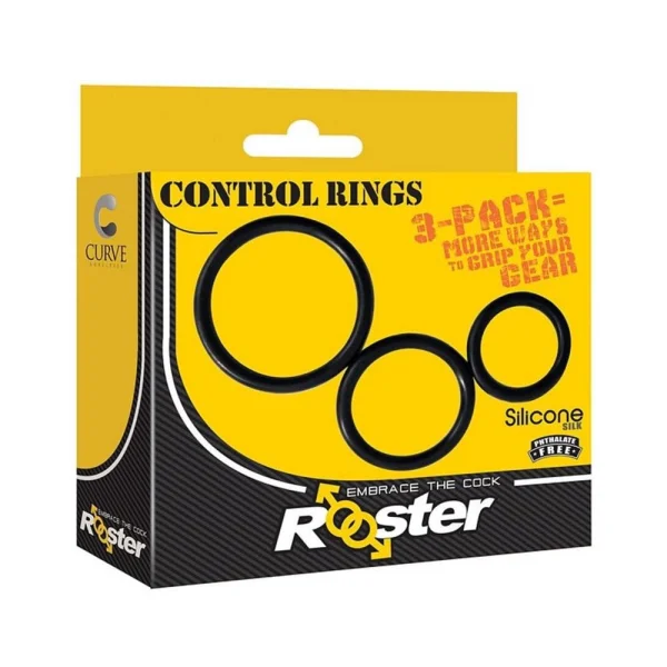 Rooster Control Rings Cock Ring Trio — image 6 of 7