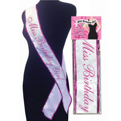 Miss Birthday Girl Party Sash