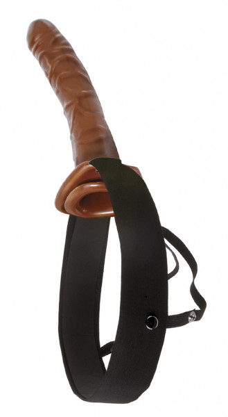 Fetish Fantasy 10 Inch Chocolate Dream Hollow Strap-On — image 6 of 7