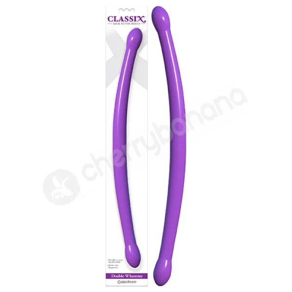 Classix Double Whammy Purple Double Ended Dildo
