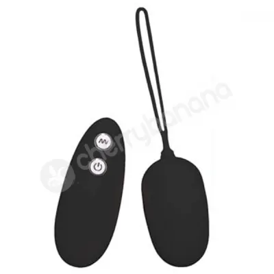 Ultraseven Black Remote Control Egg Vibrator
