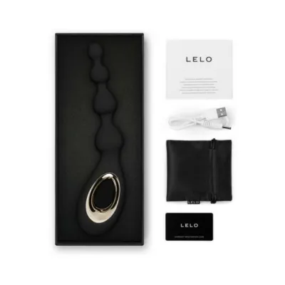 Luxury Vibrators Lelo Soraya Anal Beads Black