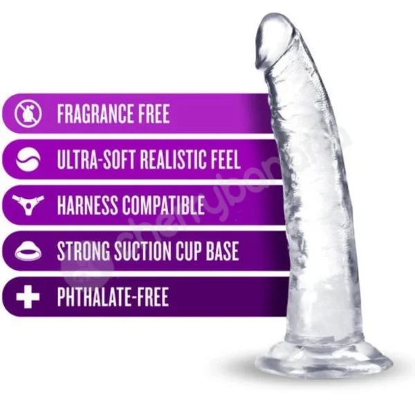 B Yours Plus Lust N Thrust Ultrasoft & Realistic Clear Dildo
