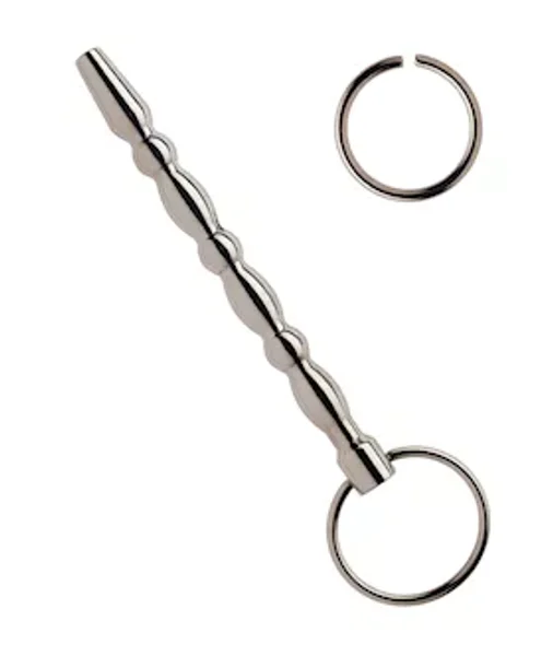 Kinki Bead N' Ball Penis Plug - 5.1 Inch - Silver — image 2 of 2