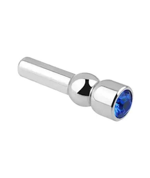 Kink Range Jewell Tipped Penis Plug - 1.9 Inch - Blue — image 2 of 4