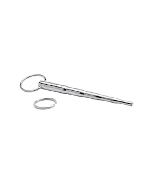 Kink Range Stainless Steel Tapered Penis Plug - 5.5 Inch - Silver — image 3 of 4