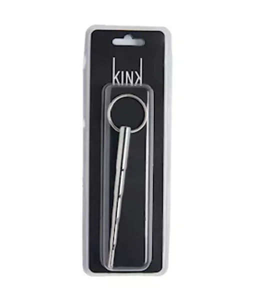 Kink Range Stainless Steel Tapered Penis Plug - 5.5 Inch - Silver — image 4 of 4