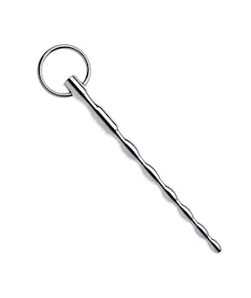 Kink Range Stainless Steel Twisted Penis Plug - 5.3 Inch - Silver — image 3 of 4