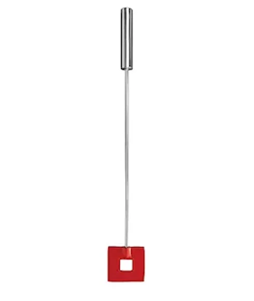 Leather Square Tipped Crop - Red - — image 4 of 4