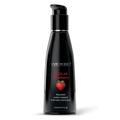Aqua Strawberry Water Based Lubricant 4 Oz