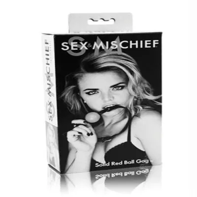 Sex and Mischief Solid Ball Gag Red