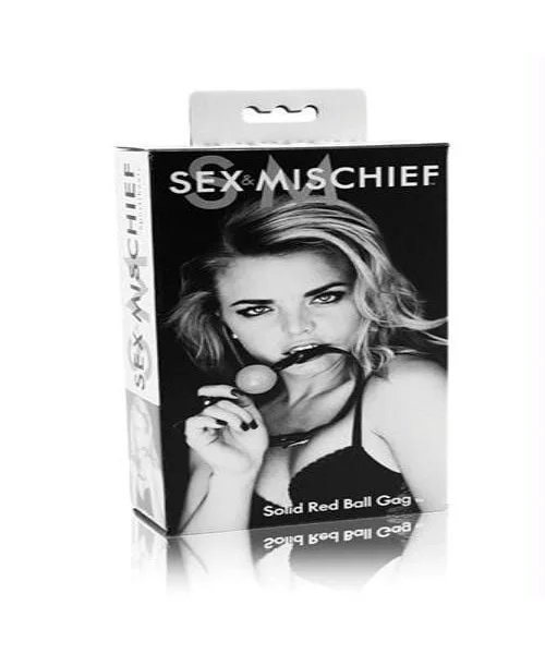 Sex and Mischief Solid Ball Gag - Red