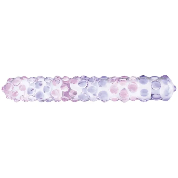 Glas 9-inch Purple Rose Nubby Dildo