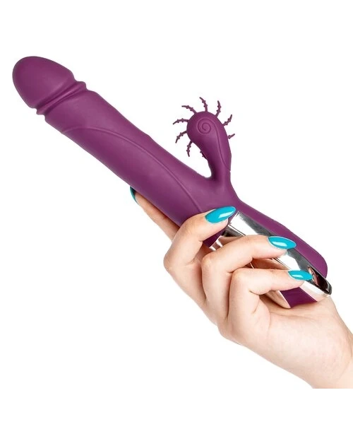 Bondara Tongue Twister 10 Function Thrusting Dildo - 10 Inch