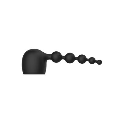 Anal Beads Silicone Wand Attachment Black