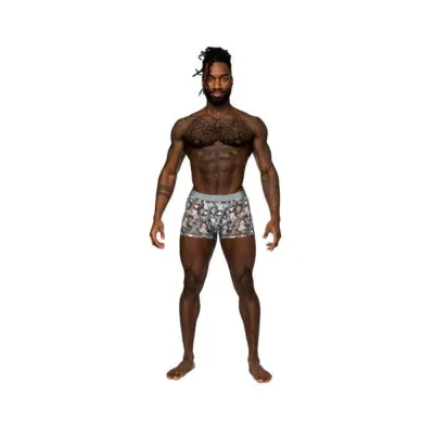 Men s Clothing Male Power Sheer Prints Seamless Sheer Short Optical M