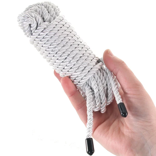 Bound Rope By NS Novelties 25 Feet - Silver