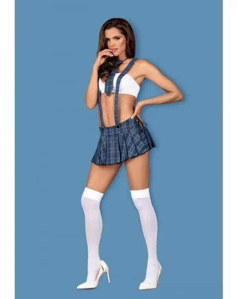 Obsessive Blue - Tartan Skirt Set - Blue - S/m