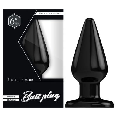 Bottom Line 6 Butt Plug Model 2 Rubber
