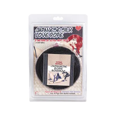 Japanese Silk Love Rope 10 Ft 3 M Black 3m