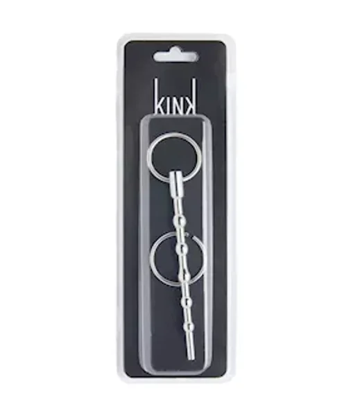 Kink Range Stainless Steel Beaded Penis Plug - 5.1 Inch - Silver — image 4 of 4