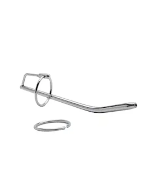Kink Range Stainless Steel Ring And Penis Plug - 7.5 Inch  - Silver — image 3 of 4