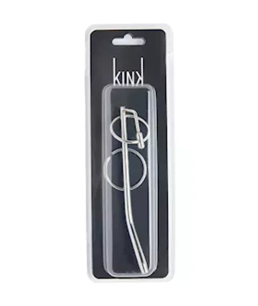 Kink Range Stainless Steel Ring And Penis Plug - 7.5 Inch  - Silver — image 4 of 4