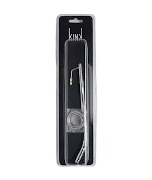 Kink Range Stainless Steel Ring And Penis Plug - 8.2 Inch - Silver — image 4 of 4