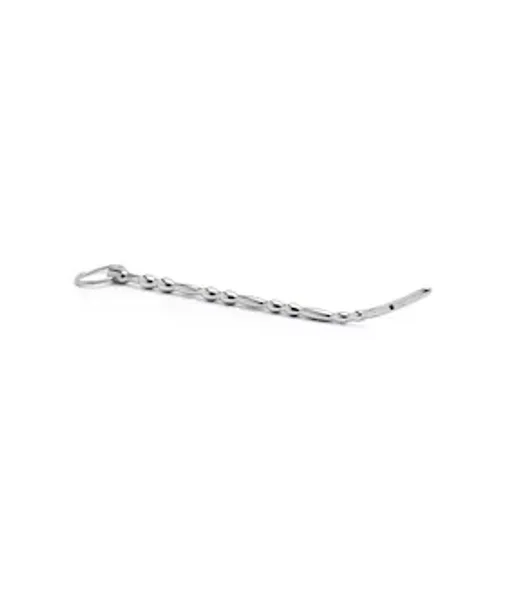 Kink Range Stainless Steel Twisted Penis Plug - 8.2 Inch - Silver — image 3 of 4