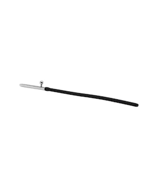 Kink Range Silicone And Steel Water Play Urethral Sound Medium  - 9.8 Inch  - Black/silver — image 2 of 2