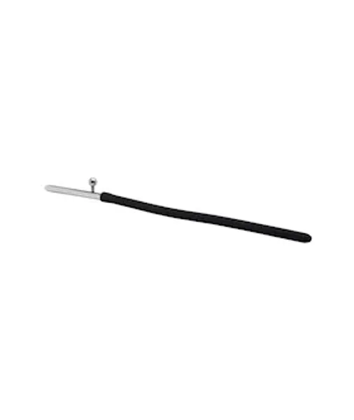 Kink Range Silicone And Steel Water Play Urethral Sound Large  - 9.8 Inch  - Black/silver — image 2 of 2