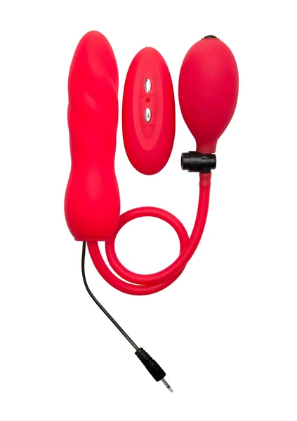 Inflatable Vibrating Silicone Twist - Red - — image 4 of 5