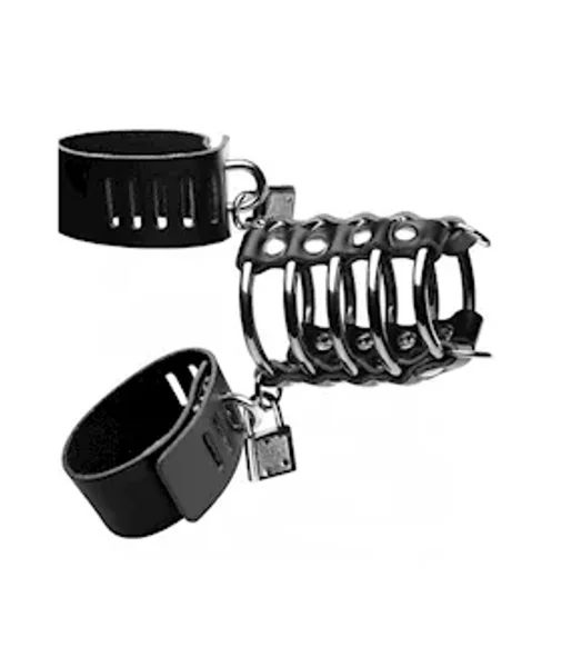 5 Ring Chasity Device - Black — image 5 of 8