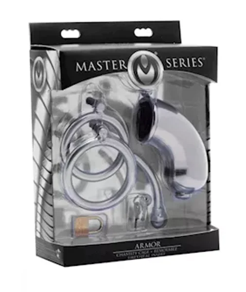 Chastity Cage With Urethral Insert - Silver — image 8 of 8