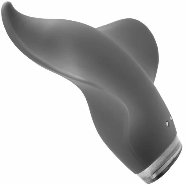 MIMIC + Plus Waterproof Rechargeable Silicone Vibrator By Clandestine Devices - Stealth Grey