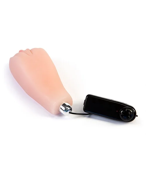 Realistic pussy masturbator with vibrating bullet