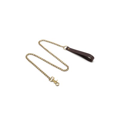 Coco de Mer Leather Lead Brown