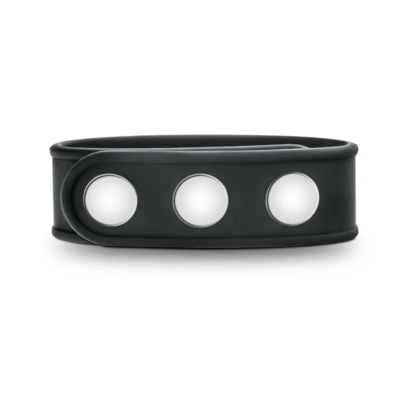 Performance - Vs5 - Silicone 3-snap Cock Strap - Black