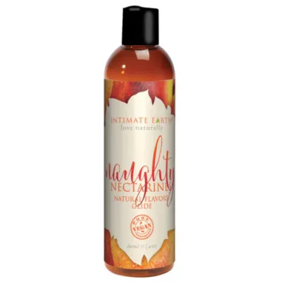 Intimate Earth Flavoured Lubricant Naughty Peaches 4oz 120ml