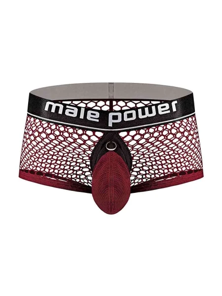 Cock Pit Net Mini Cock Ring Short - Large - Burgundy