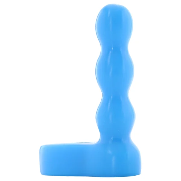 Platinum Silicone - The Double Dip 2 Double Penetration Cock Ring - Blue