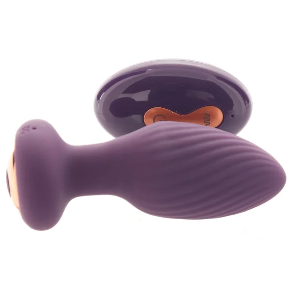 Inya Alpine Rechargeable Silicone Anal Plug With Remote - Purple