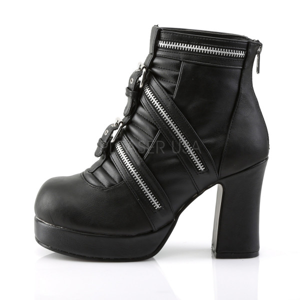 3 3/4 inches Heel, 1 inches P/F Goth Punk Lolita Ankle Boot — image 3 of 4