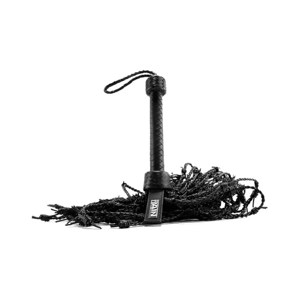 Ouch! Pain - Saddle Leather Barbed Wire Flogger
