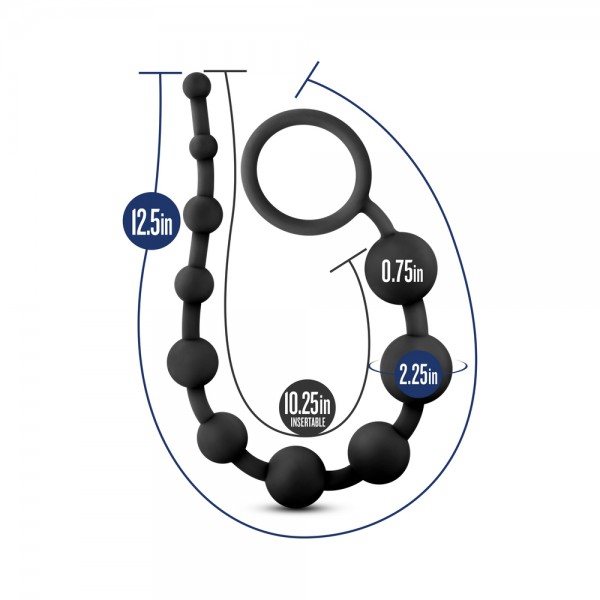 Performance Silicone 10 Beads Black