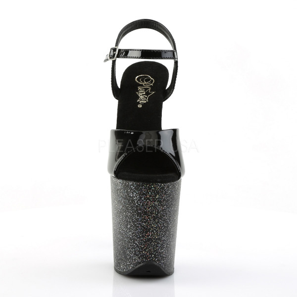 $8 inches Heel, 4 inches PF Ankle Strap Sandal w/Mini Glitters — image 2 of 8