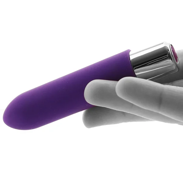 BAM MINI Rechargeable Bullet Silicone Vibrator by VeDO - Indigo