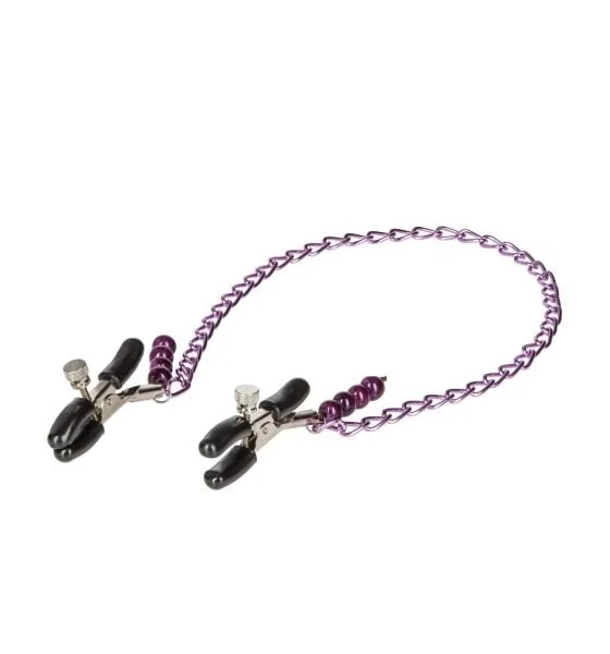 Purple Chain Nipple Clamps